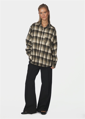 Dalma flannel check skjorte Army Neo Noir